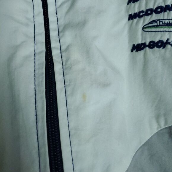 Vintage 80s Boeing Flight Bomber Men's Size XL McDonnell Douglas Pilot Aviator - Picture 10 of 16